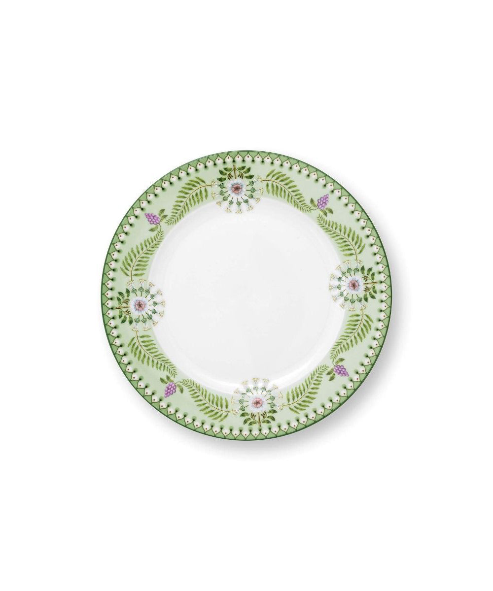 Plate Lily & Lotus Light Green (23 cm)