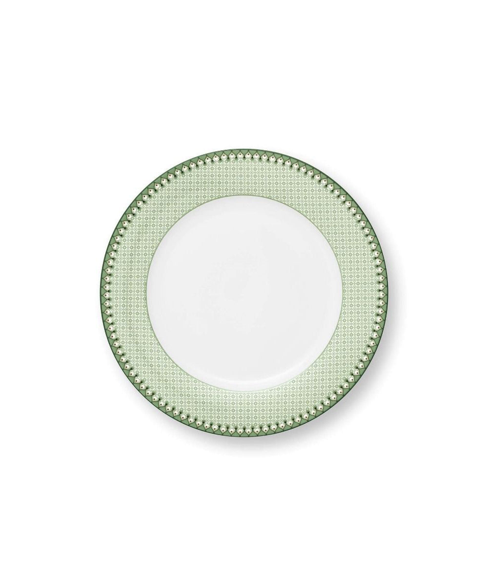 Plate Lily & Lotus Tiles Light Green 26.5Cm - delicate mint green ceramic plate