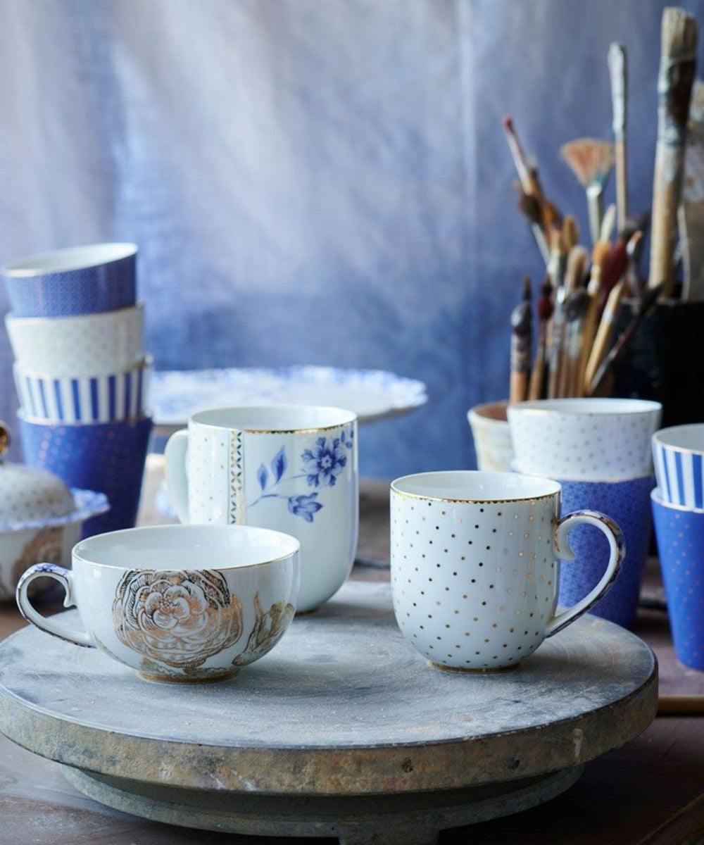 Pip Studio Mug Small Royal White Capacity 260 ml Porcelain