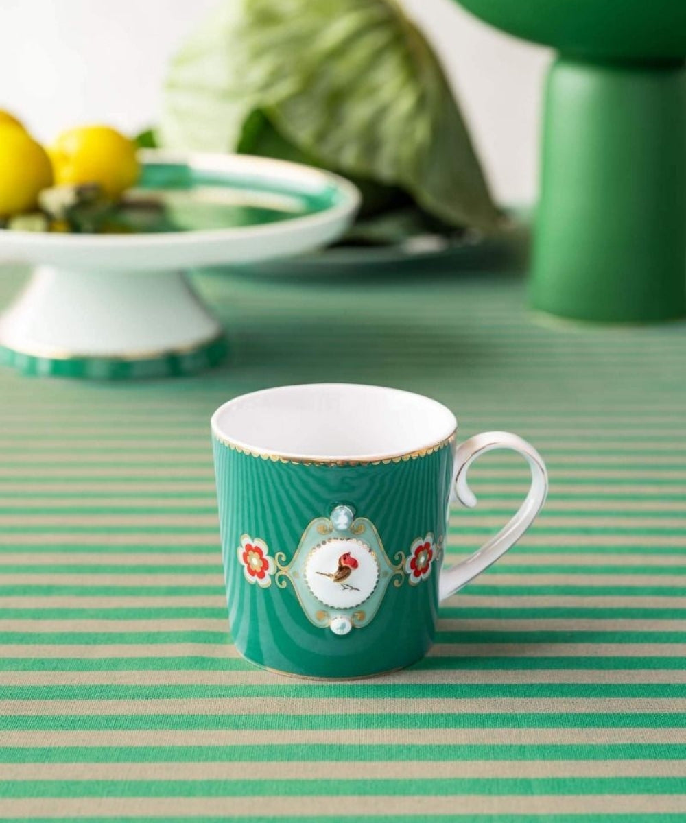 Mug Love Birds Medallion Emerald (150 ml)