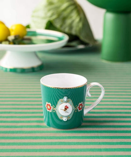 Mug Love Birds Medallion Emerald (150 ml)
