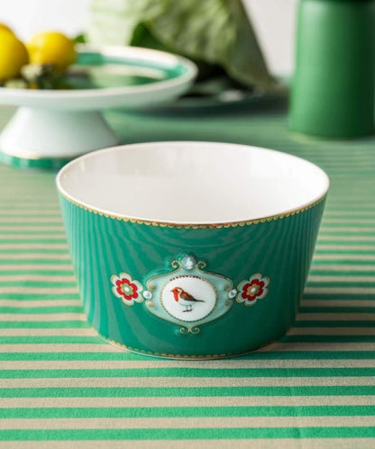 Bowl Love Birds Medallion Emerald 15Cm