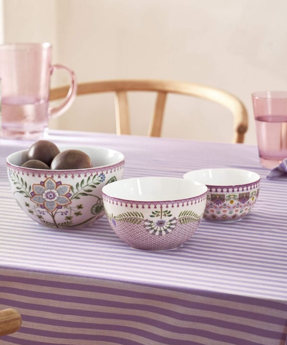 Bowl Lily & Lotus Tiles Lilac 15Cm