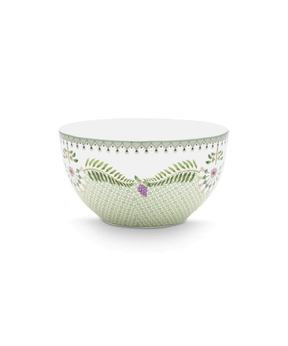 Bowl Lily & Lotus Tiles Light Green 15Cm - delicate porcelain bowl light green