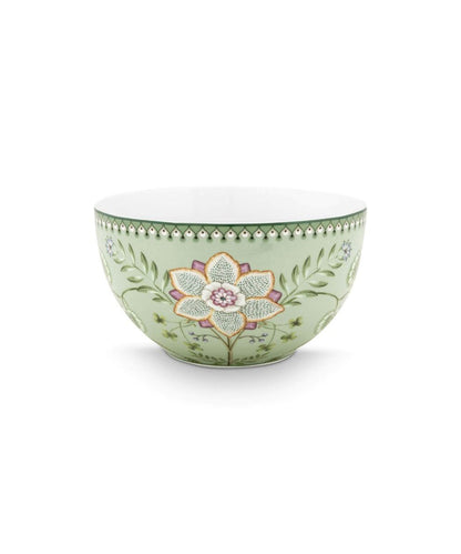Bowl Lily & Lotus Light Green 18Cm - delicate mint green ceramic bowl