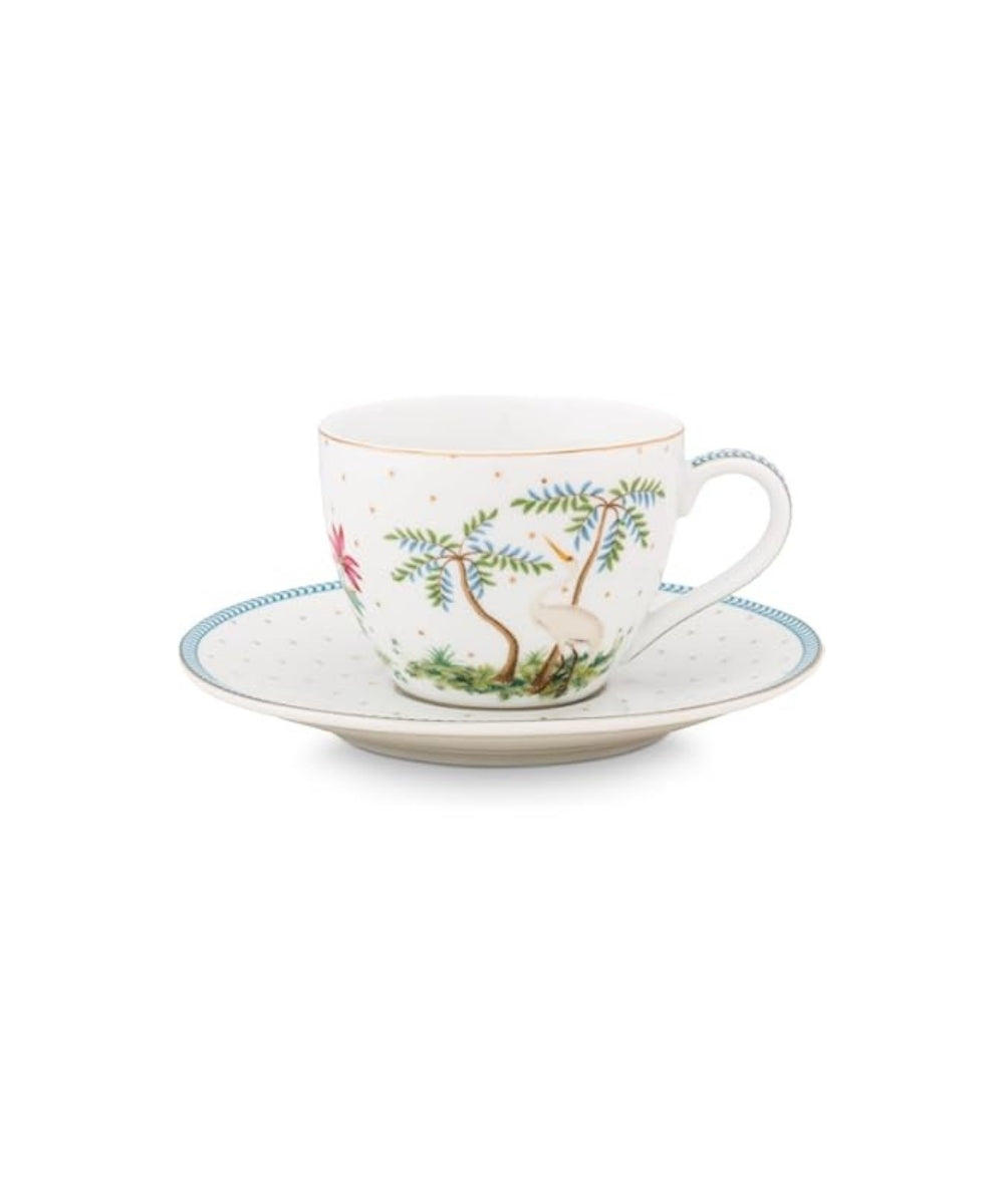 Espresso Cup & Saucer Jolie Dots Gold (120 ml)