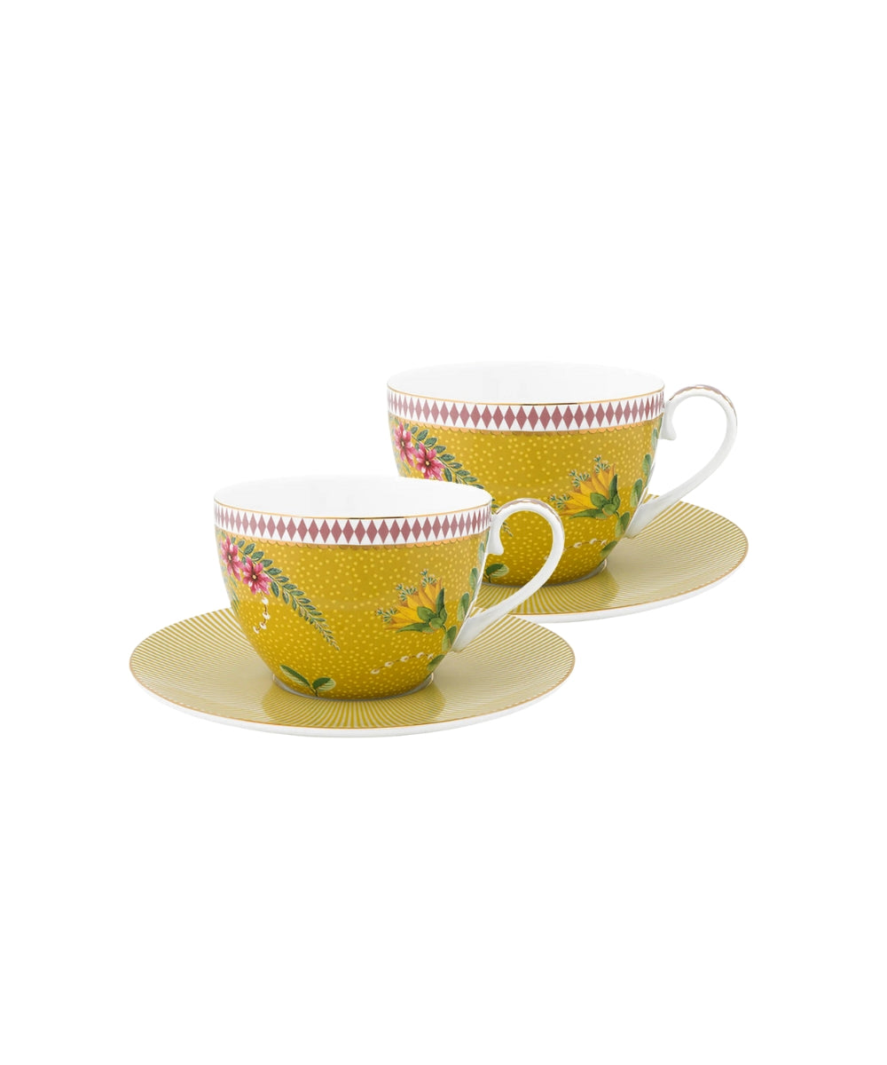 PIP Studio | Set/2 Cups & Saucers La Majorelle Yellow