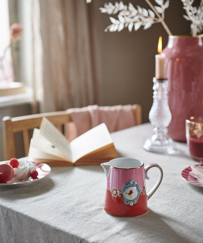 Jug Small Love Birds Medallion Red-Pink 270Ml