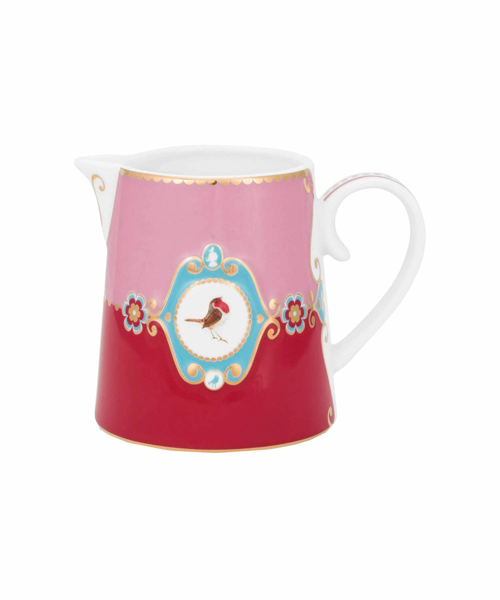 Jug Small Love Birds Medallion Red-Pink 270Ml