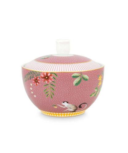 Sugar Bowl La Majorelle Pink 300Ml - pink ceramic sugar bowl white