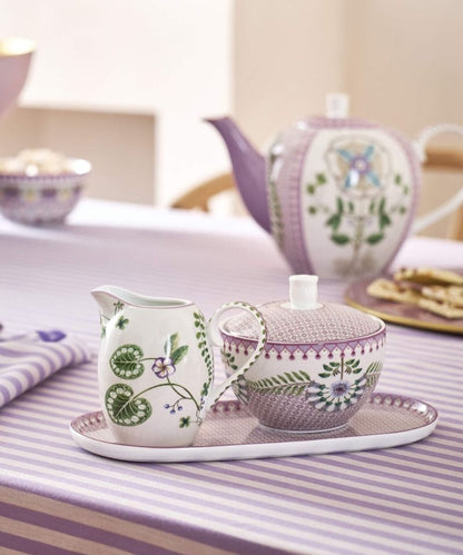 Sugar Bowl Lily & Lotus Tiles Lilac 300Ml