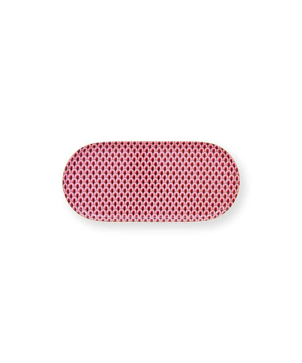 Plate Sugar & Creamer Flower Festival Scallop Dark Pink (25 X 12 cm)