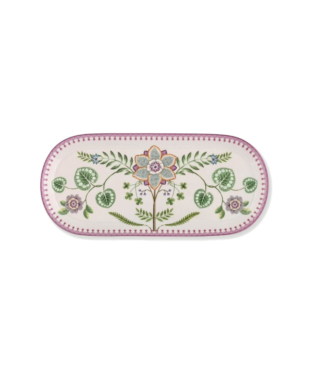 Cake Tray Lily & Lotus Off White 33.3X15.5 Cm