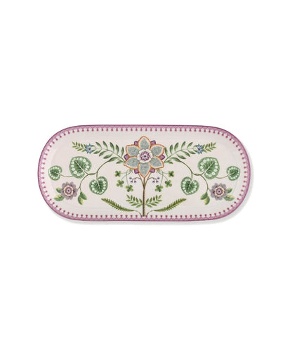 Cake Tray Lily & Lotus Off White 33.3X15.5 Cm