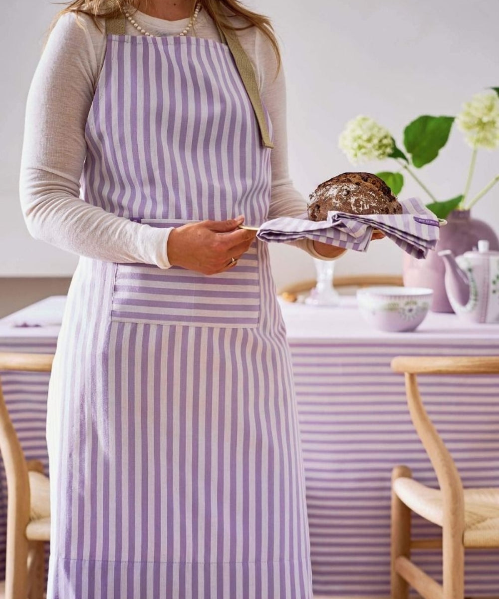 Apron Stripes Lilac 72X89.5Cm