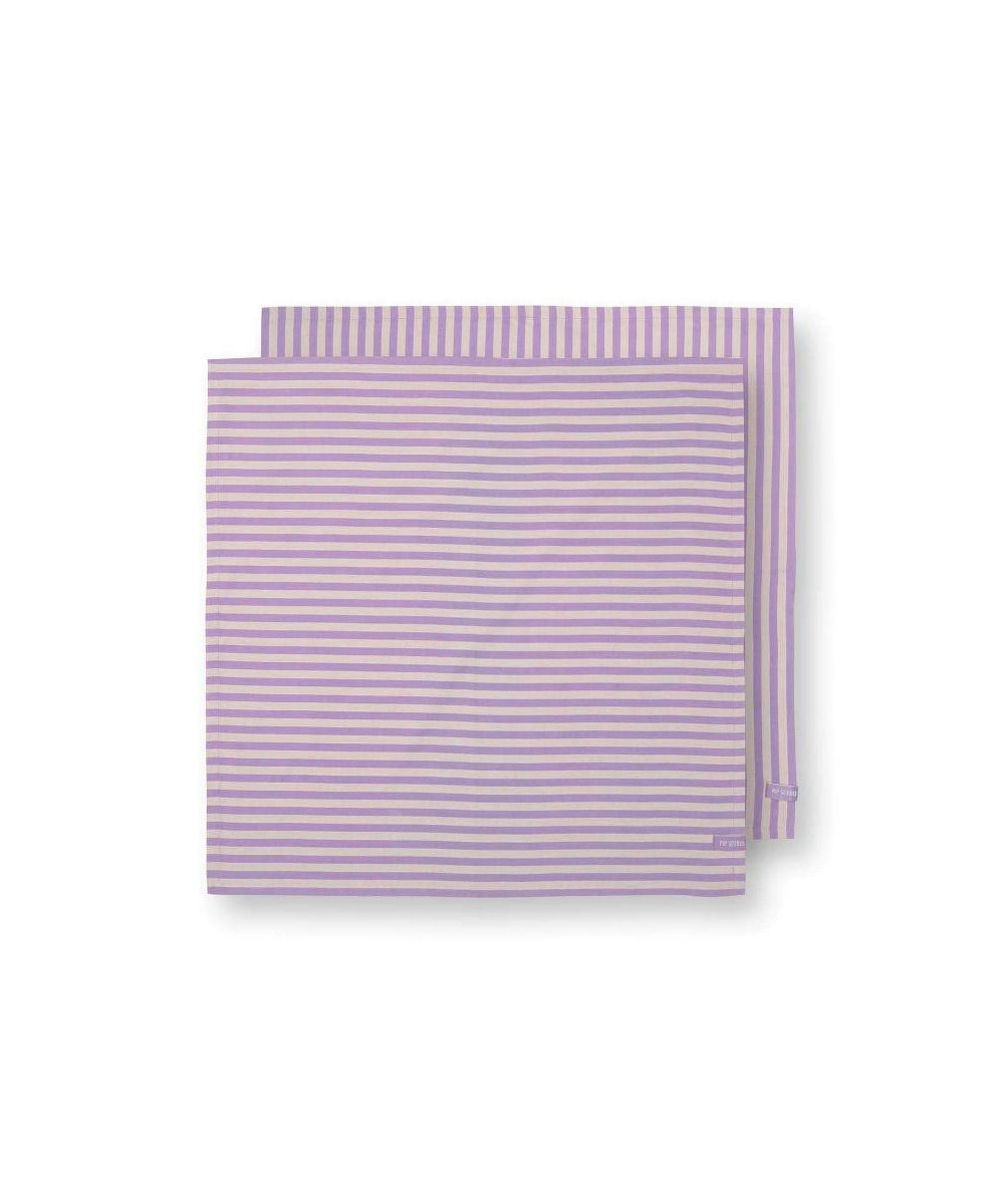 Set/2 Tea Towels Stripes Lilac 65x65cm