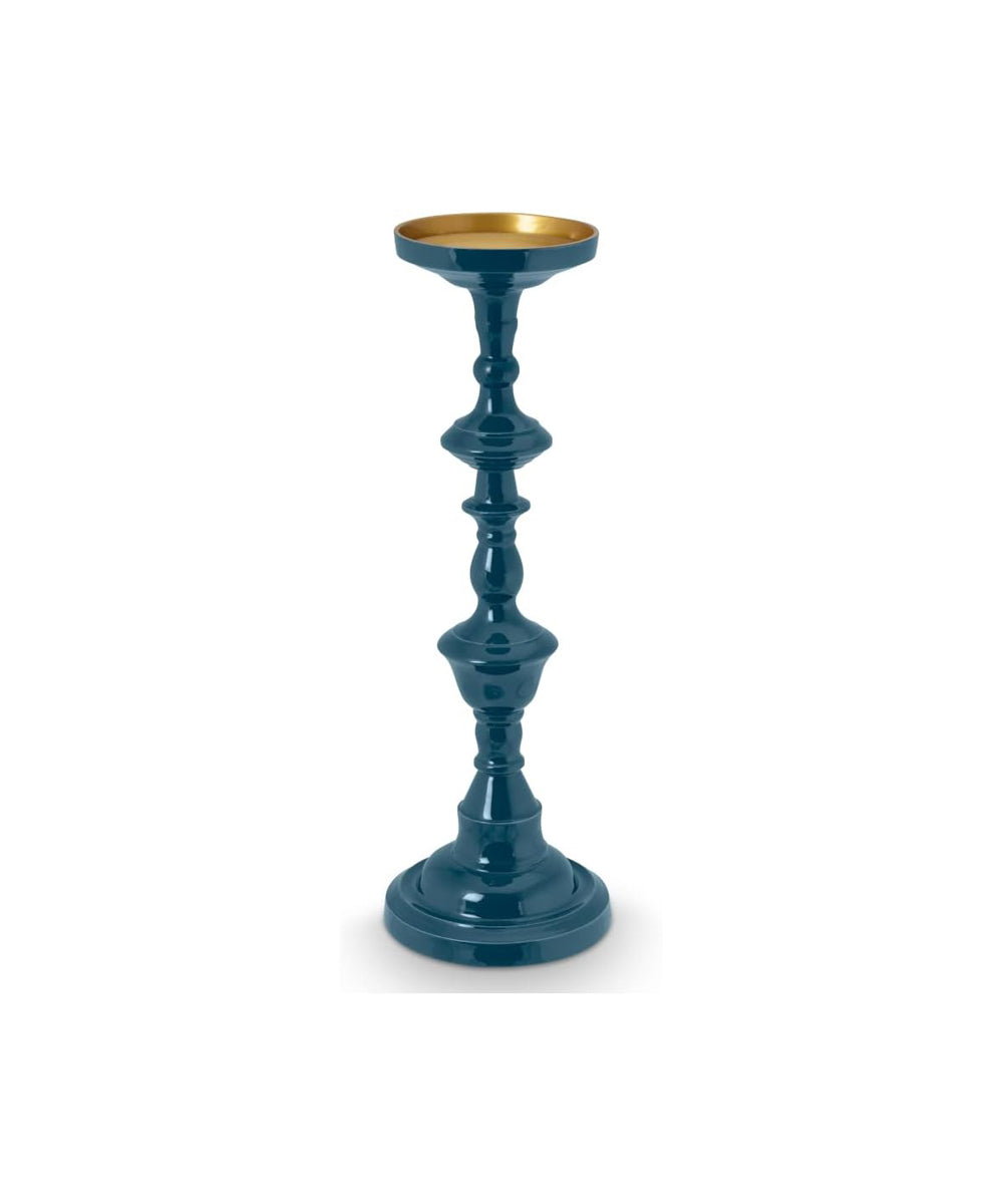 Candle Holder Large Metal Dark Blue (46 CM)