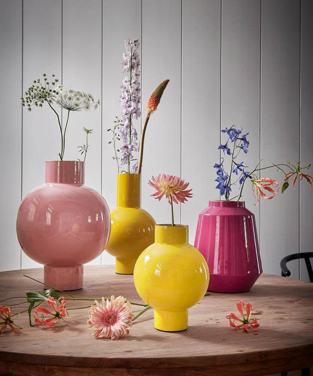 Vase Metal Old Pink (Large)