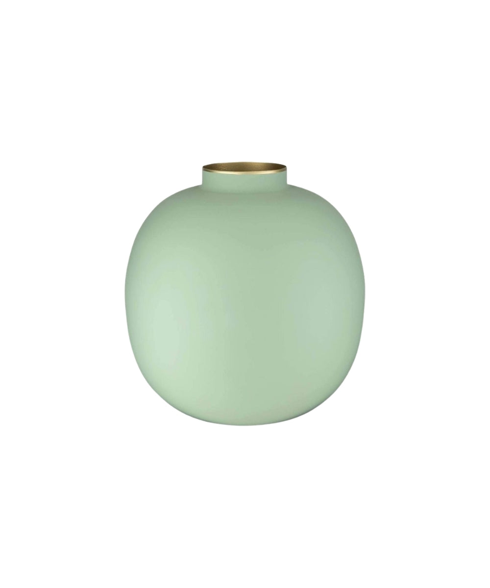 Vase Metal Matt Bright Green (23 cm)