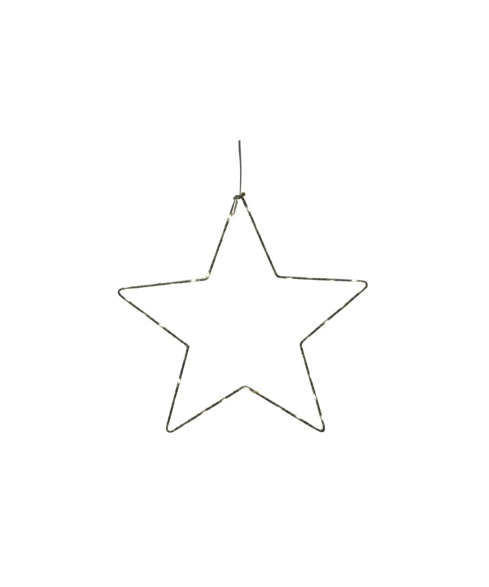 Star Indoor & Outdoor Use Incl. Timer D34 Cm Silver