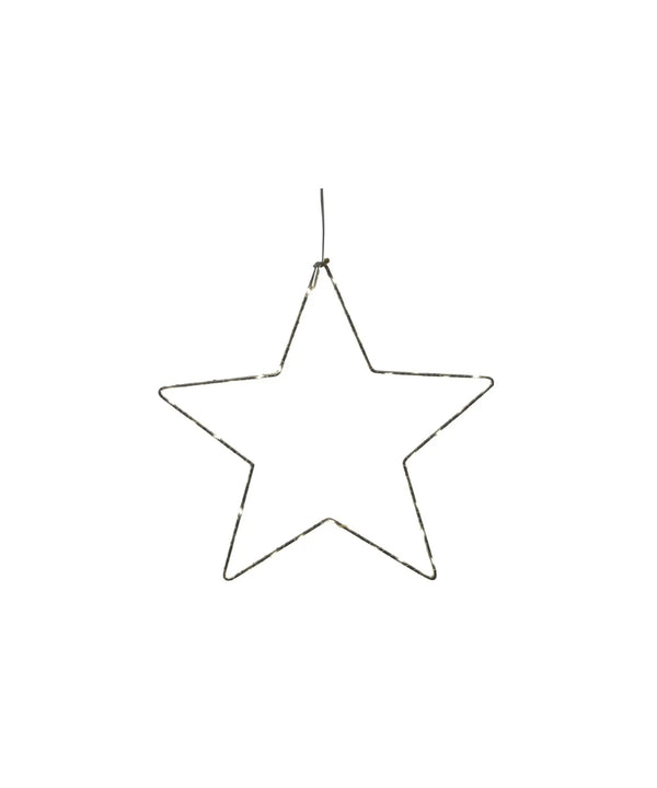 Star Indoor & Outdoor Use Incl. Timer D34 Cm Silver