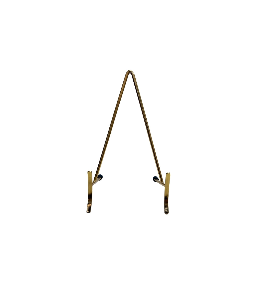 Plate Stand Small Gold 11X20Cm