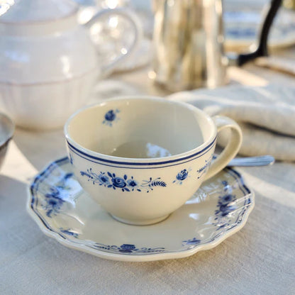 Costa Nova Tea cup & saucer 26 cl Vila H- 7.4 cm Beige-blue