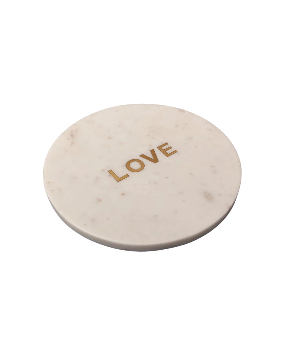 Verona Marble Board With Gold ’Love’ Inscription