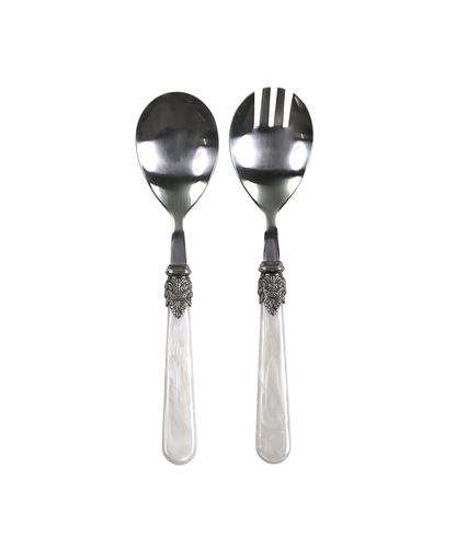 Linas Salad Servers set of 2 L21 cm antique mother of pearl