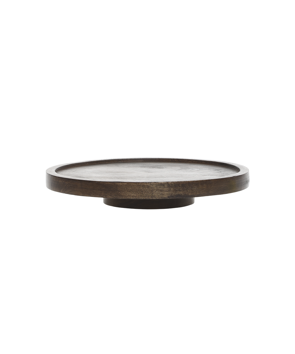 Tours Tray w. swivel foot H4.5/D28 cm nature