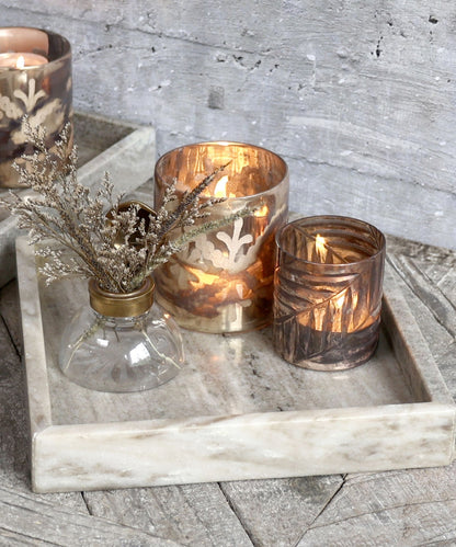 Orlaix Tray Of Marble H4/L25/W25 Cm Latte