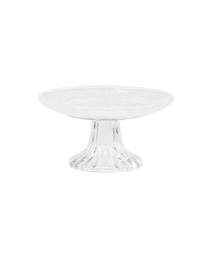 Centrepiece glass w. pattern H7.5/D15 cm clear