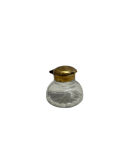 Old French Vase W. Lid (8 X 8 X 6.5 cm)