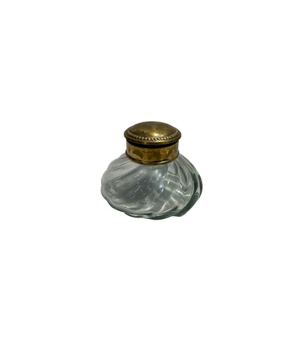 Old French Vase W. Lid (9 X 9 X 6 cm)