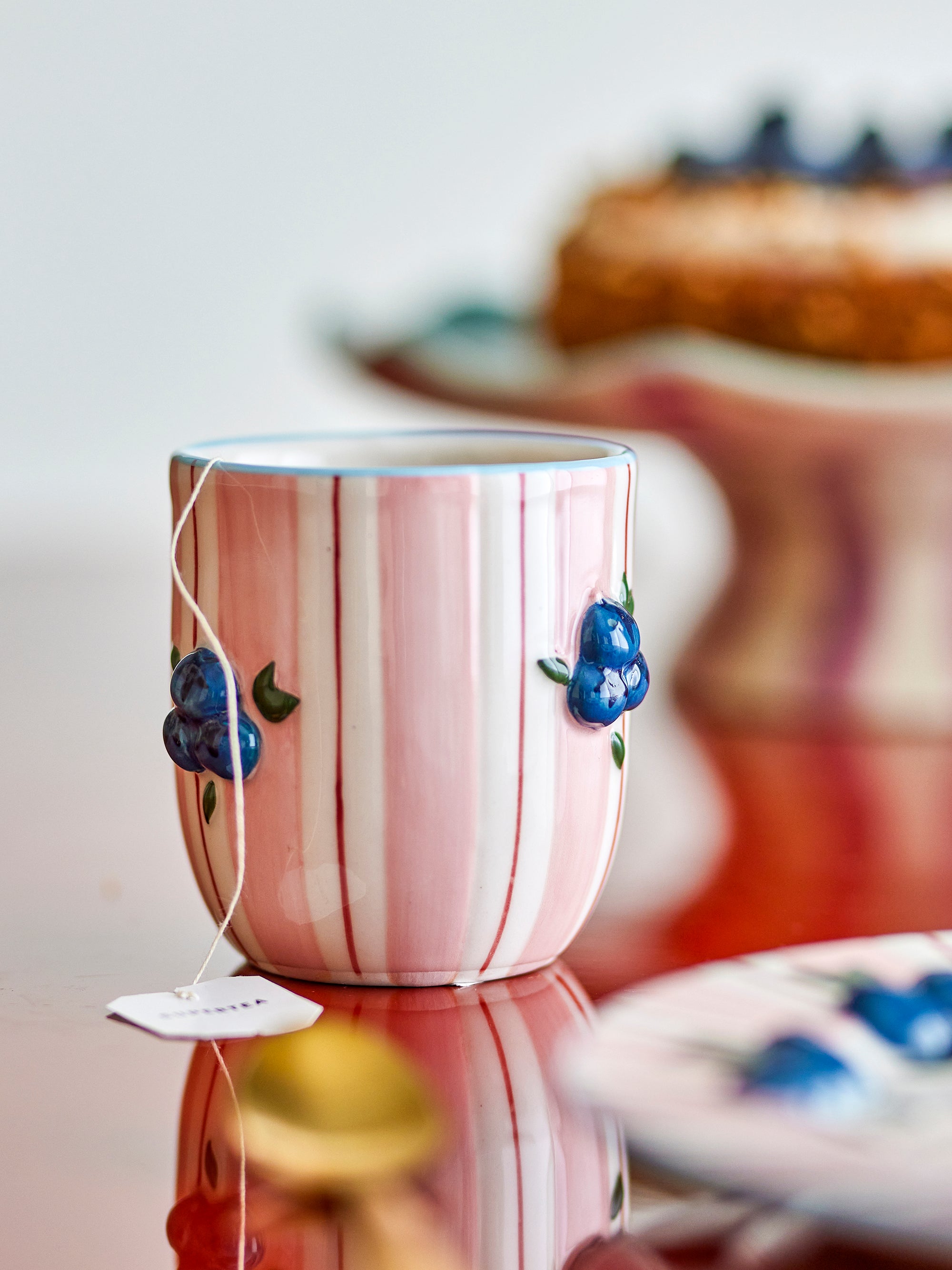 Blooming Ville Carry Cup set of 4 Stoneware H- 9 cm D- 8 cm Rose