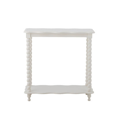 Blooming Ville Bia Console Table MDF L- 60 cm W- 30 cm H- 60 cm White