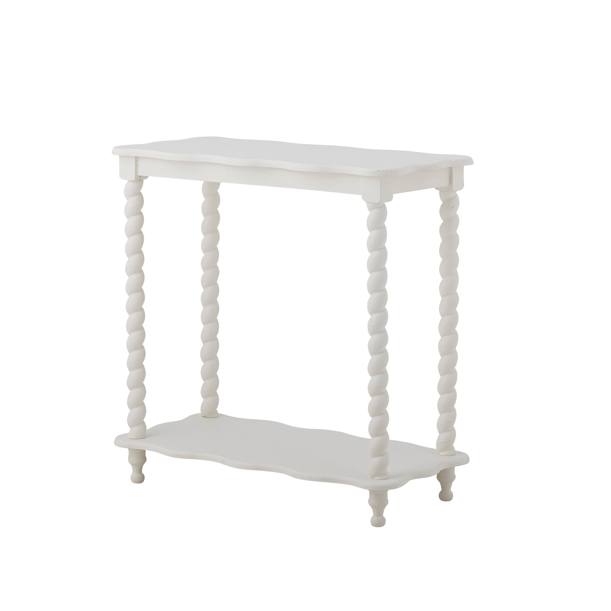 Blooming Ville Bia Console Table MDF L- 60 cm W- 30 cm H- 60 cm White