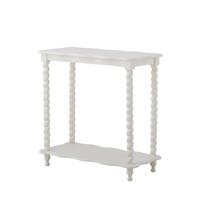 Blooming Ville Bia Console Table MDF L- 60 cm W- 30 cm H- 60 cm White