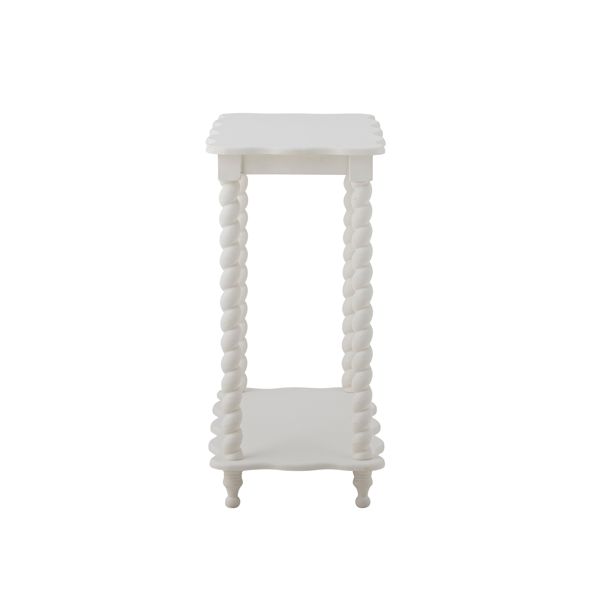 Blooming Ville Bia Console Table MDF L- 60 cm W- 30 cm H- 60 cm White
