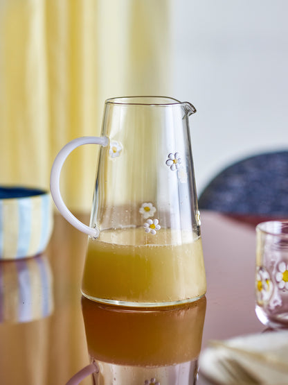 Blooming Ville Buzz Glass Jug H- 19 cm D- 12 cm Clear