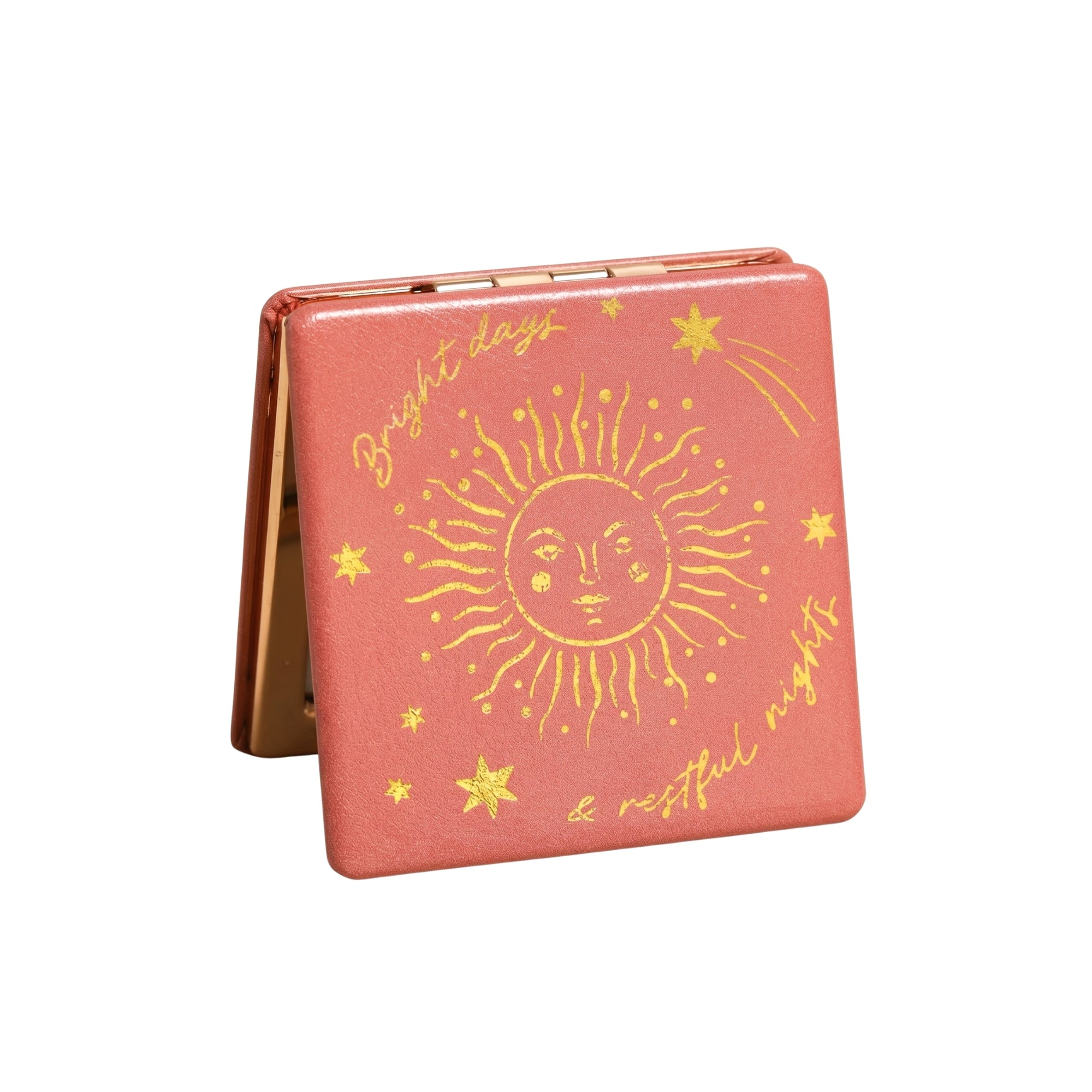 Lisa Angel Bright Days Rust Celestial Compact Mirror W- 6 cm H- 6 cm D- 1 cm