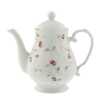 Blanc Mariclo Floret Full Teapot L- 21 cm W- 13 cm H- 20 cm