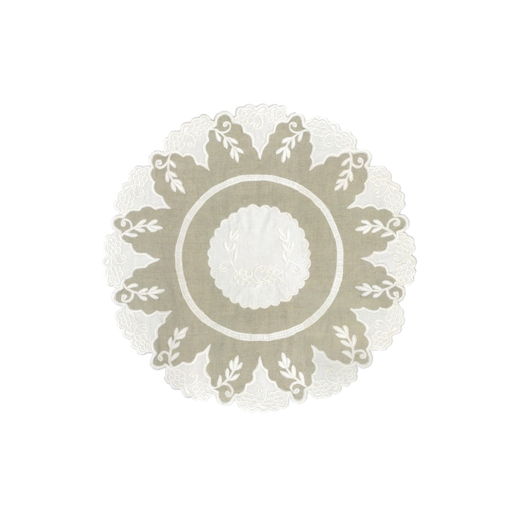 Blanc Mariclo Placemat D- 38 cm