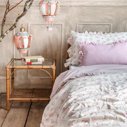 Blanc Mariclo Quilt With Ruffle L- 260 cm W- 260 cm