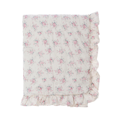 Blanc Mariclo Quilt With Ruffle L- 260 cm W- 260 cm