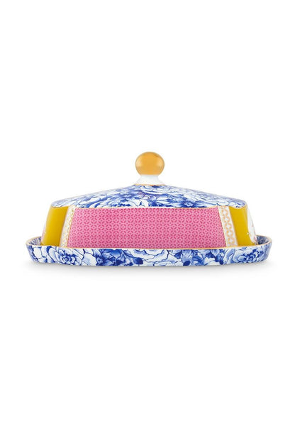 Pip Studio | Butter Dish Royal Multi | L- 20 cm W - 14 cm H- 6.5 cm | Porcelain