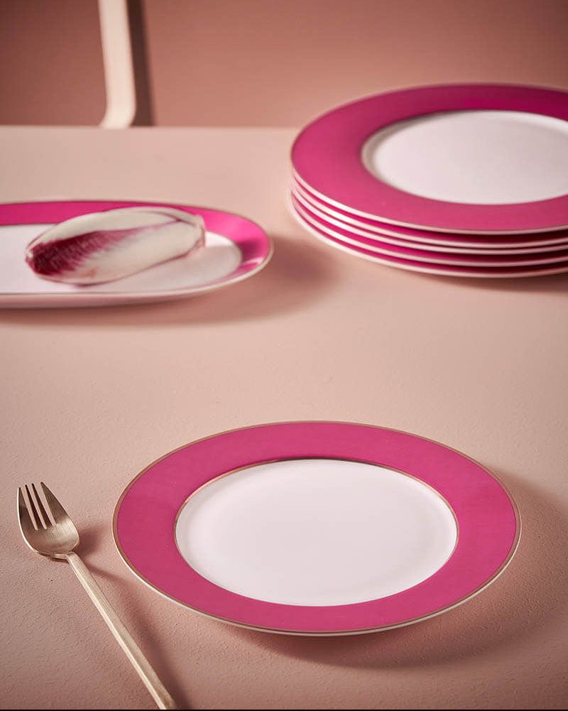 Pip Studio Pip Chique Gold-Pink Plate Second Chance | 23 cm