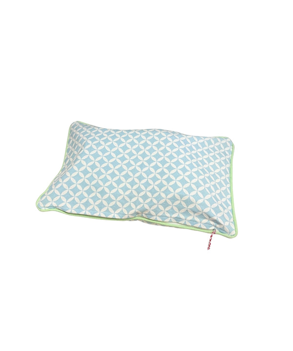 Cushion Cover Mai Blue 30X50 Cm - rectangular pillow light blue white