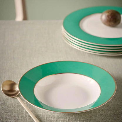 Pip Studio Pip Chique Gold-Green Deep Plate Second Chance | 23.5 cm