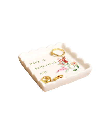 Beautiful Day Square Trinket Dish